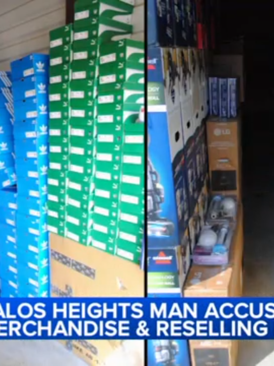Suburban police caught a man with piles of stolen merchandise. #palosheights #train #heist