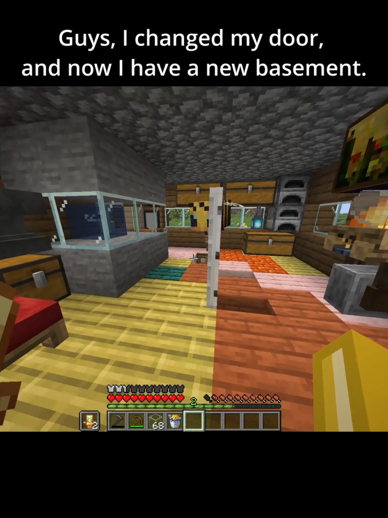 this is my new basement #Minecraft #minecraftfunny #minecraftmemes