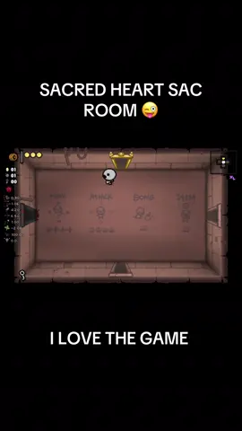 SACRED HEART SAC ROOM I LOVE THE GAME #bindingofisaac #edmundmcmillen #fypage #isaac 