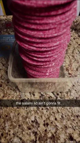it didn’t fit… #fyp #4d_buildss #salami 