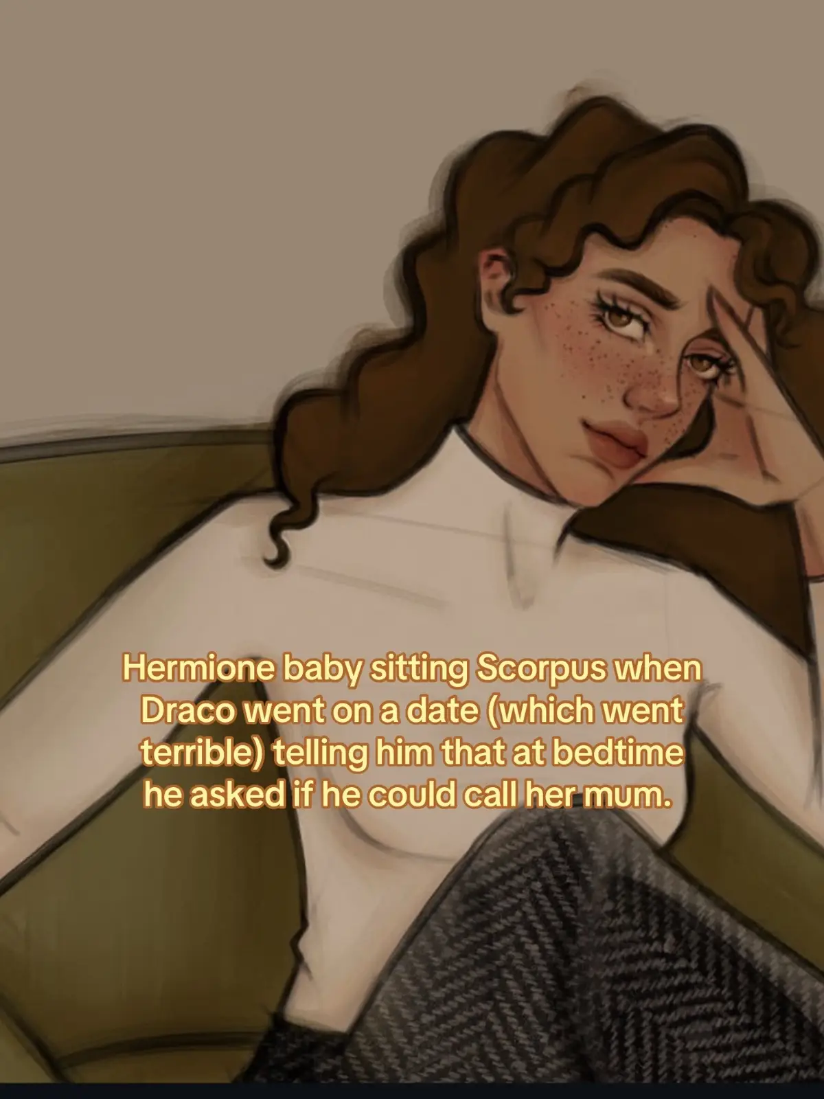 .                                                                                        .                                                                              #dramione #dracomalfoy #hermionegranger #enamored #mrsren Art: ectoheart.art