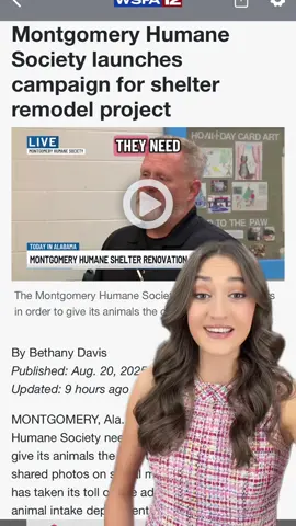 Check out the link in my bio to help! #animallover #montgomeryal #wsfa #centralalabama #localnewsmatters 