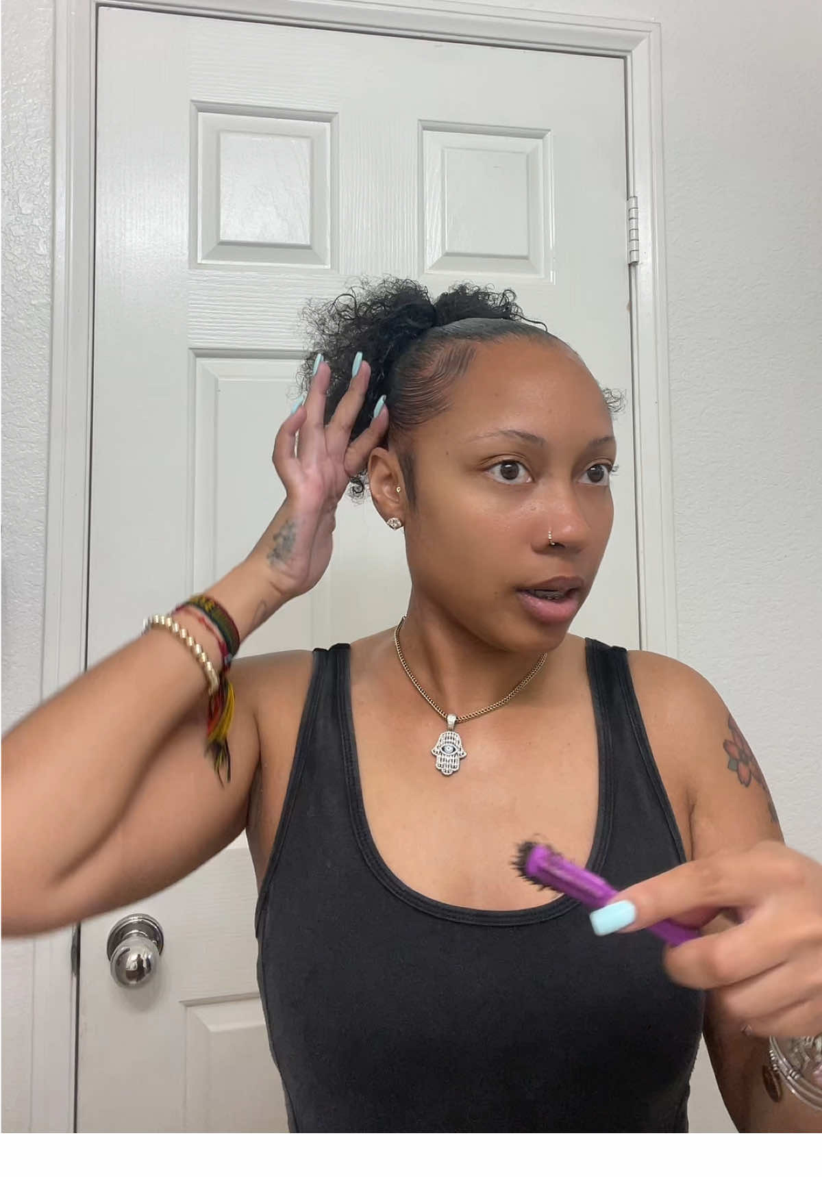you can never go wrong with wearing your natural hair 💕 @EBIN NEW YORK @ecostyle_us #naturalhair #naturallook #ebinnewyork #ecogel #curls 