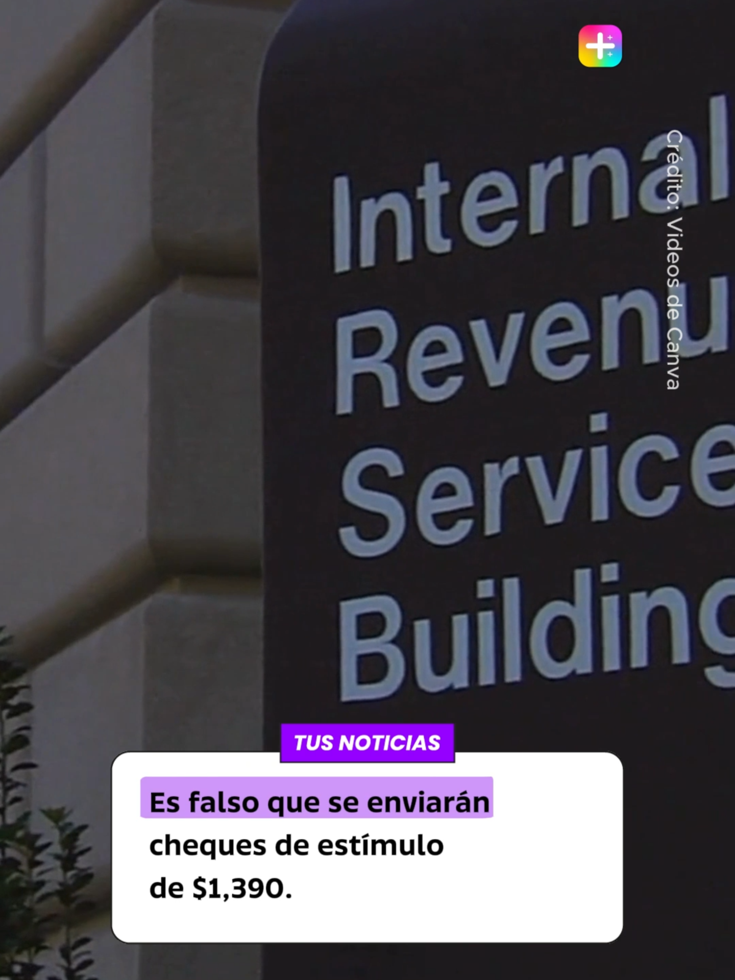🚨Circulan reportes sobre supuestos cheques de estímulo de $1,390 para contribuyentes de ingresos bajos y moderados. Eso es falso. 📌El Congreso no aprobó ninguna ley y el IRS no planea enviar dinero este verano. Los pagos de impacto económico solo se distribuyen si el Congreso lo autoriza mediante una ley, como en ayudas anteriores. ✅Crédito: Videos de Canva #ChequesDeEstimulo #IRS #NoticiasFalsas #Economia #EEUU #VerificaAntesDeCompartir #Inmigracion