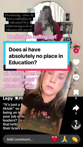 AI’s role in education is an incredibly polarizing topic, but I’m proud to use it in innovative ways that align with existing, evidence-based best practices for instruction. No hate and all love to @Lepy for having a different viewpoint. I just needed to brain dump my thoughts on this one. Shoutout to @MagicSchool.ai and @briskteaching for being game changers and way makers.  #greenscreen 