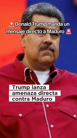 Donald Trump manda un mensaje directo a Maduro #news #donaldtrump #maduro #noticiasen1minuto #foryou 