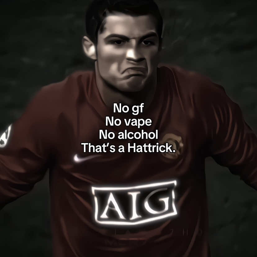 “No gf. No vape. No alcohol. That’s a Hattrick.” || #mcr7 #fyp #cr7 #motivation #goviral 