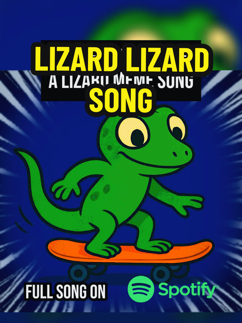 AI made an entire trap song about the Lizard meme 🦎😁  Find it on Spotify and Apple Music 🎵  #🦎 #lizardlizardlizard #lizardlizard #lizardmeme #lizard 