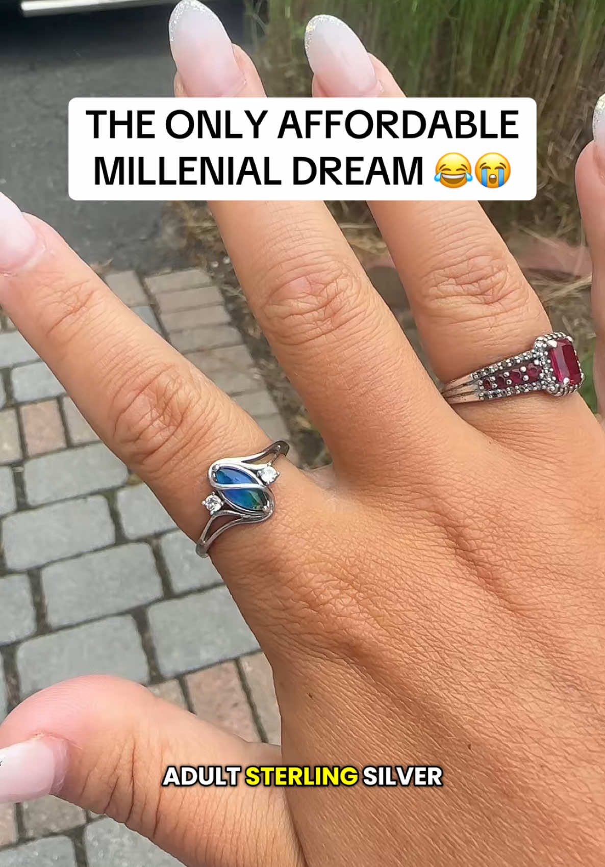 A color-changing mood ring in sterling silver = your new favorite statement piece. 🌈 Whether you’re feeling calm, excited, or high vibe, this ring reflects it all. Perfect for witchy jewelry lovers + manifestation queens. ✨   #moodring #sterlingsilver #rings #sterlingsilverjewelry #ringstack #tiktokshopsummerturnup #tiktokshopcreatorpicks Florideco 925 Sterling Silver Mood Rings Moonstone for Women Vintage Handmade Victorian Rings Oval Solitaire Ring 18K White Gold Plated Color Change Mood Rings Womens Jewelry
