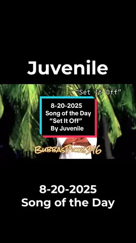 🚨 August 20th 2025 Song of the Day is “Set It Off” by Juvenile 🤘🏽🔥🤙🏽  ARTIST - Terius Gray aka Juvenile DOB March 26th, 1975 (50 years Old) ORIGIN - Magnolia Projects, Uptown New Orleans, LA SONG - “Set It Off” Releaaed July 21st, 2001 / Mannie Fresh Beat 🔥🔥 ALBUM - Project English released August 21, 2001 #Juvenile #SetItOff #CashMoneyRecords #CMB  #NewOrleans 