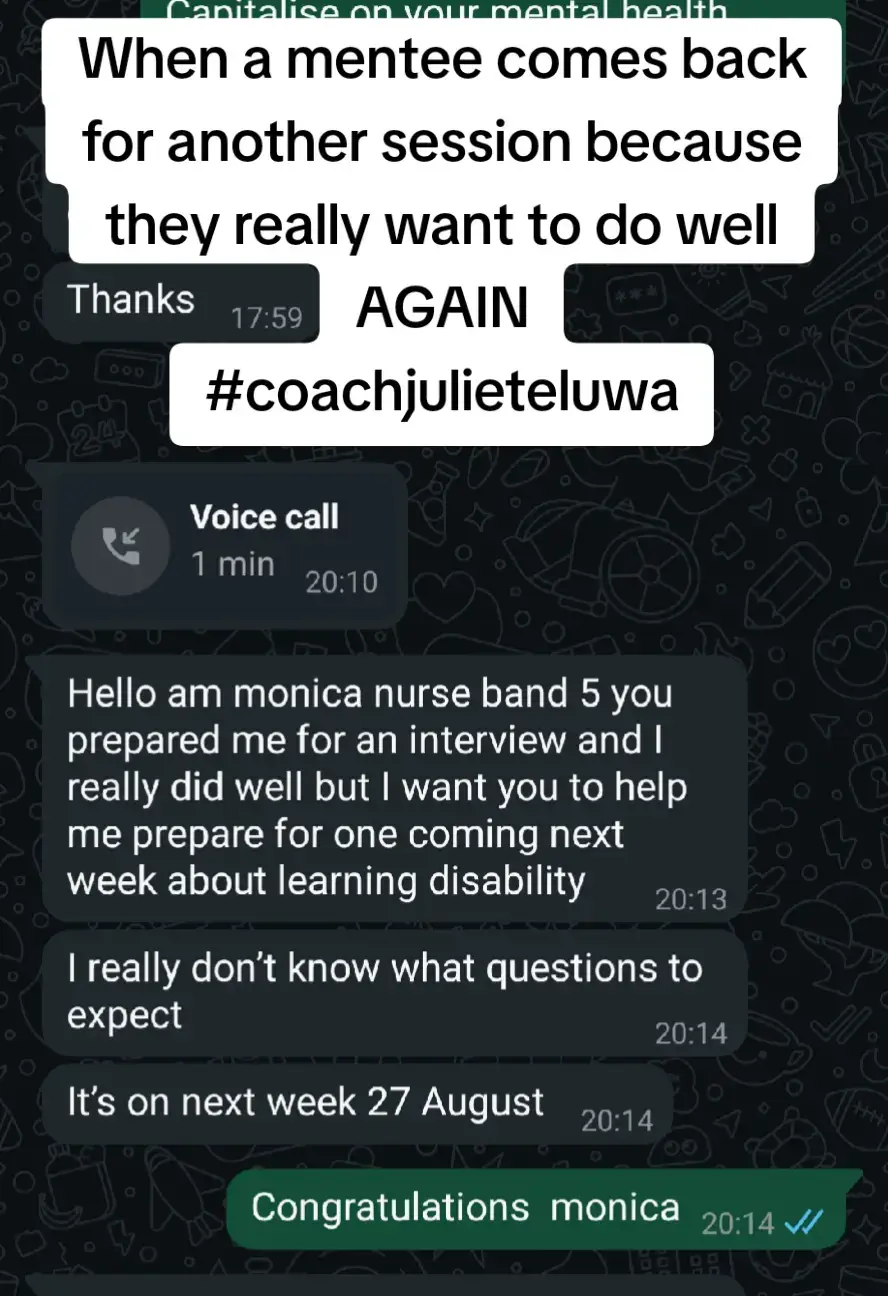 Let me support you Pass your interview and do really well! ##coachjulieteluwastrategy  #interviewtips #interviewsuccess #successfuljobinterview #creatorsearchinsights 