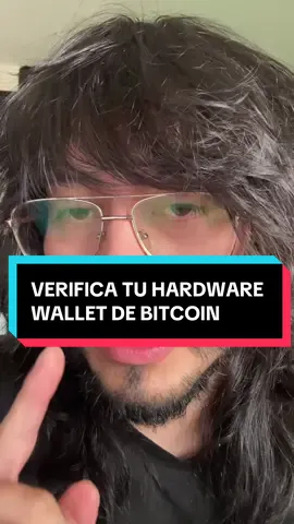 Verifica tu hardware wallet de bitcoin antes de enviar fondos de btc #bitcoin #btc #deadbitcoin 