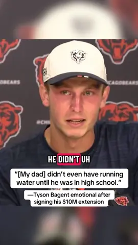 Look at what it means for Tyson Bagent ❤️ (via @krosesharkey) #football #nfl #bears #chicago 