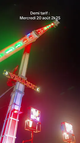 Demi tarif ce mercredi jusqu’à 1h30 let’s go #agde #vmax #sensations #lunapark #demitarif 