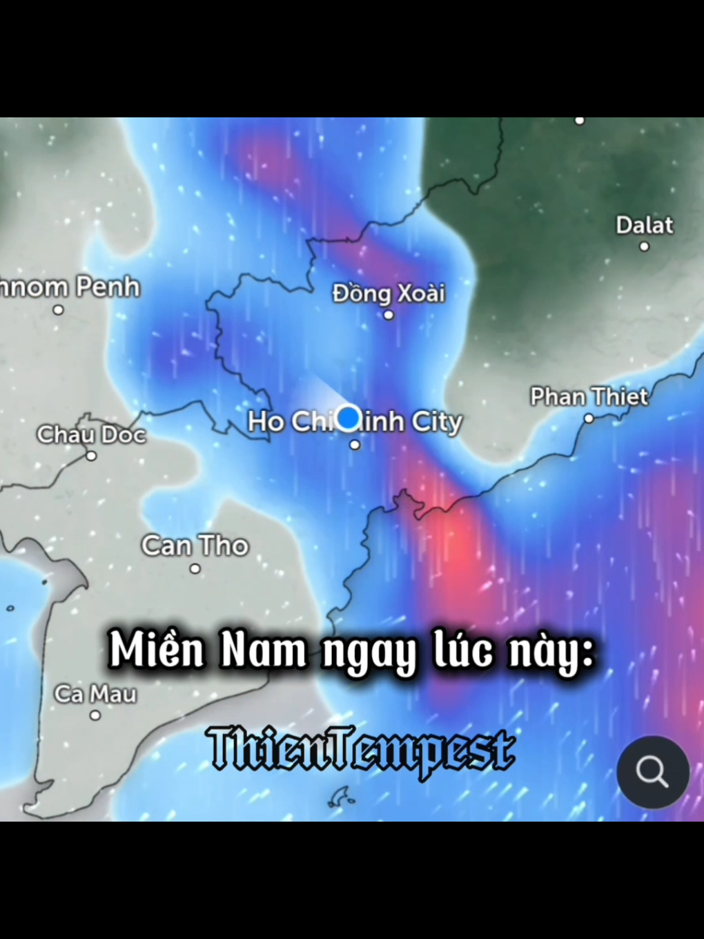 Miền Nam nửa đêm đến bây giờ: #mưa #thientempest🌪️⚡ #erin #bão #thoitiet 