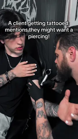 I need you in my chair NOWWWW #glee #piercings #piercingtok #truestory #storytime 