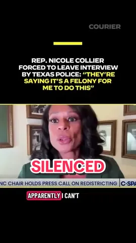 BREAKING: Rep. Nicole Collier is told she will be charged with a felony if she continues an interview with the DNC