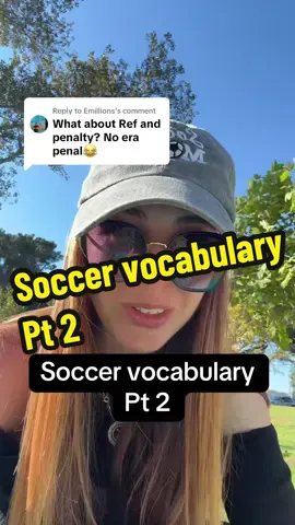 Replying to @Emillions  Learn soccer vocabulary ⚽️ (Pt2) . . . #fyp #foryou #mexican #vocabulary #spanish 