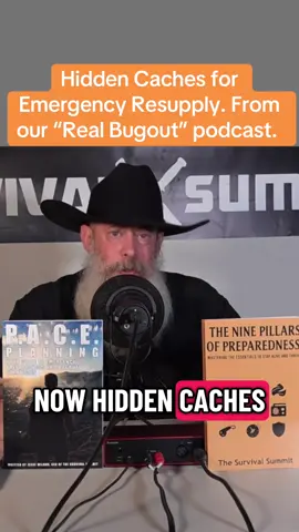 Hidden Caches for Emergency Resupply. From our “Real Bugout” podcast. #bugout #podcast #emergency #preparedness #SurvivalSkills 