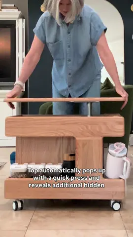 https://urlgeni.us/amzn/Reelsidetablepic Multi-functional table is a sleek modern addition to any room. Use as a side table, night stand, tv table, or desk.  Adjustable height and 360 degree rotation, smooth rolling wheels. Made of solid wood, no veneer, 7 gorgeous choices of wood grain to perfectly complement your aesthetic.  Provides a ton of storage to keep everything you need at hand.  You’re going to wonder how you lived without this!  Enjoy Friends! XO ~ Julie & Jodie #amazonhome #sidetable #founditonamazon #smallspaceliving #smallspacesolutions