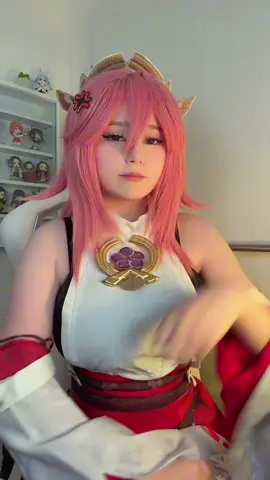 finally i have a use for this hair clip #yaemikocosplay #genshinimpactcosplay #yaemiko 