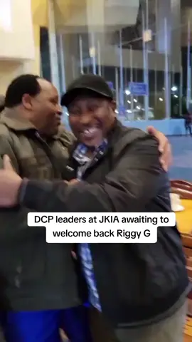 Scenes from JKIA DCP leaders awaiting the boss Riggy G  DCP PARTY leaders led by Juja MP Koimburi, Mukurweini MP Kaguchia, Sovinga, Evangelist Nungari, National youth leader Wanjiku Thiga , National Vice chair Strategy Mwathi waiting for the boss #riggyg #kenya #return #shujaahumphrey 