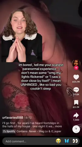 “Something came into my room one night… and it never left.” TERRIFYING true paranormal stories coming from the @urfavaries888 post!!! #scary #paranormal #horrortok #foryou #fyp 