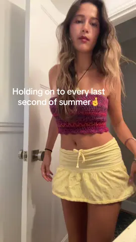 Summer never over until I say so!!!  #summerfitcheck #summer2025 #crochetoutfit 