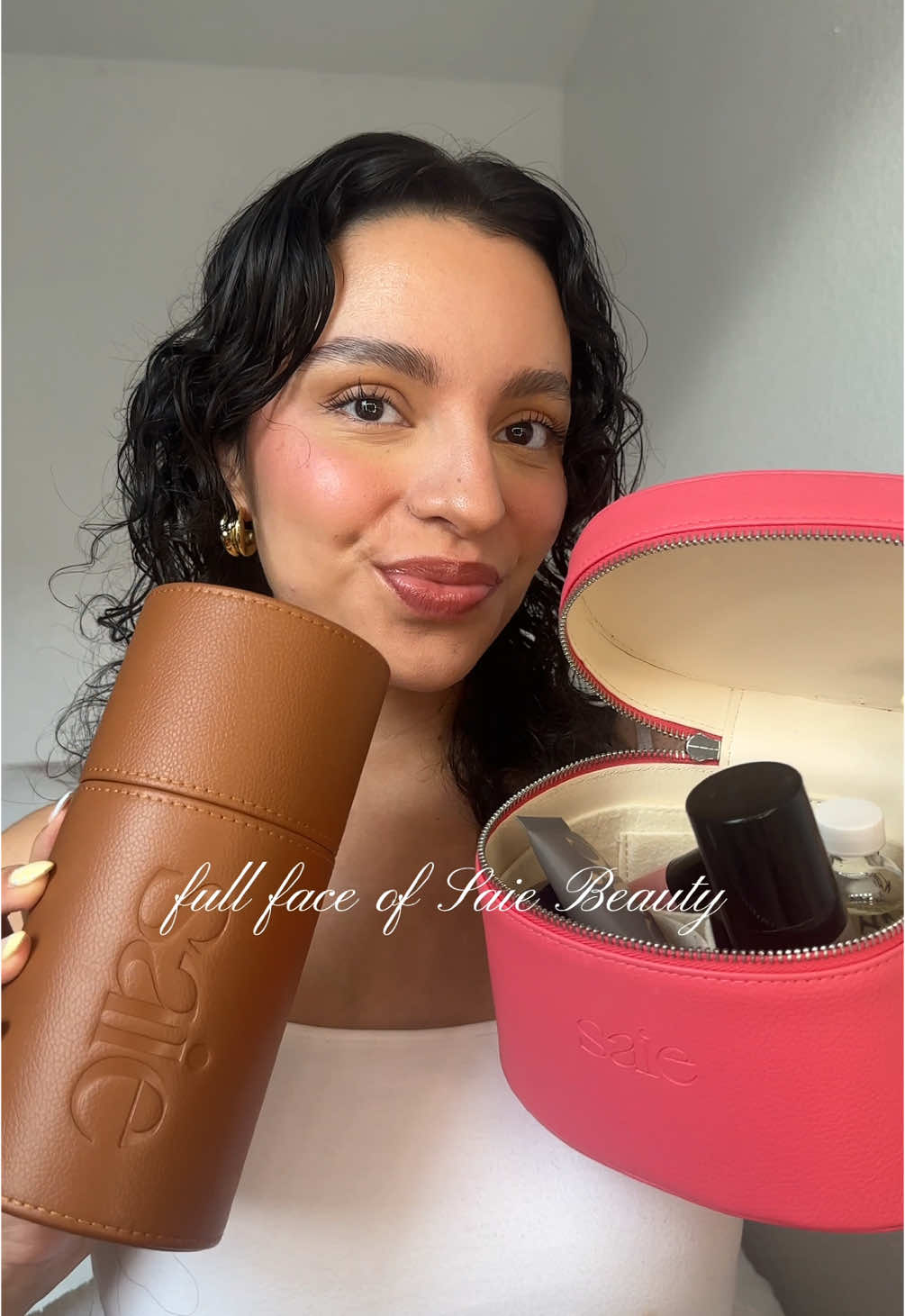 Full face of my favs @Saie 💜✨ #saiebeauty #grwm #grwmmakeup #getreadywithme #saiebeautyblush #fullfacemakeup 