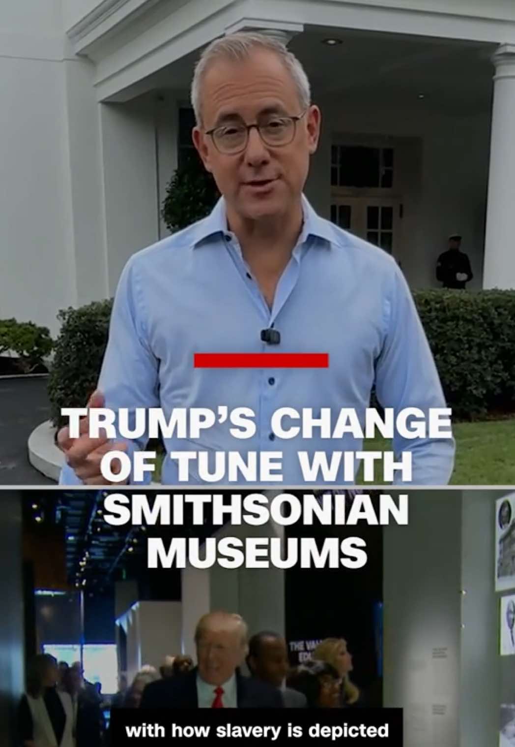 President Donald Trump escalates his attacks on Smithsonian museums, saying museums were too focused on highlighting negative aspects of American history, including “how bad slavery was.” CNN's Jeff Zeleny rolls back the tape to 2017 to show how Trump once praised the exhibits. #cnn #news #politics