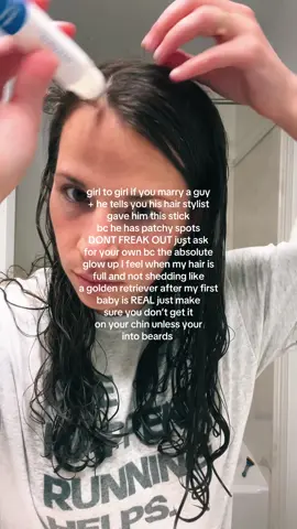 this hair growth serum is amazing bc it contains rosemary + redensyl #thickhair #hairserum #hairlinecheck #hairgrowth 