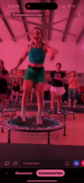 #atreveteconyude #clasesgrupales #ejercicio #trampolin #paratii 
