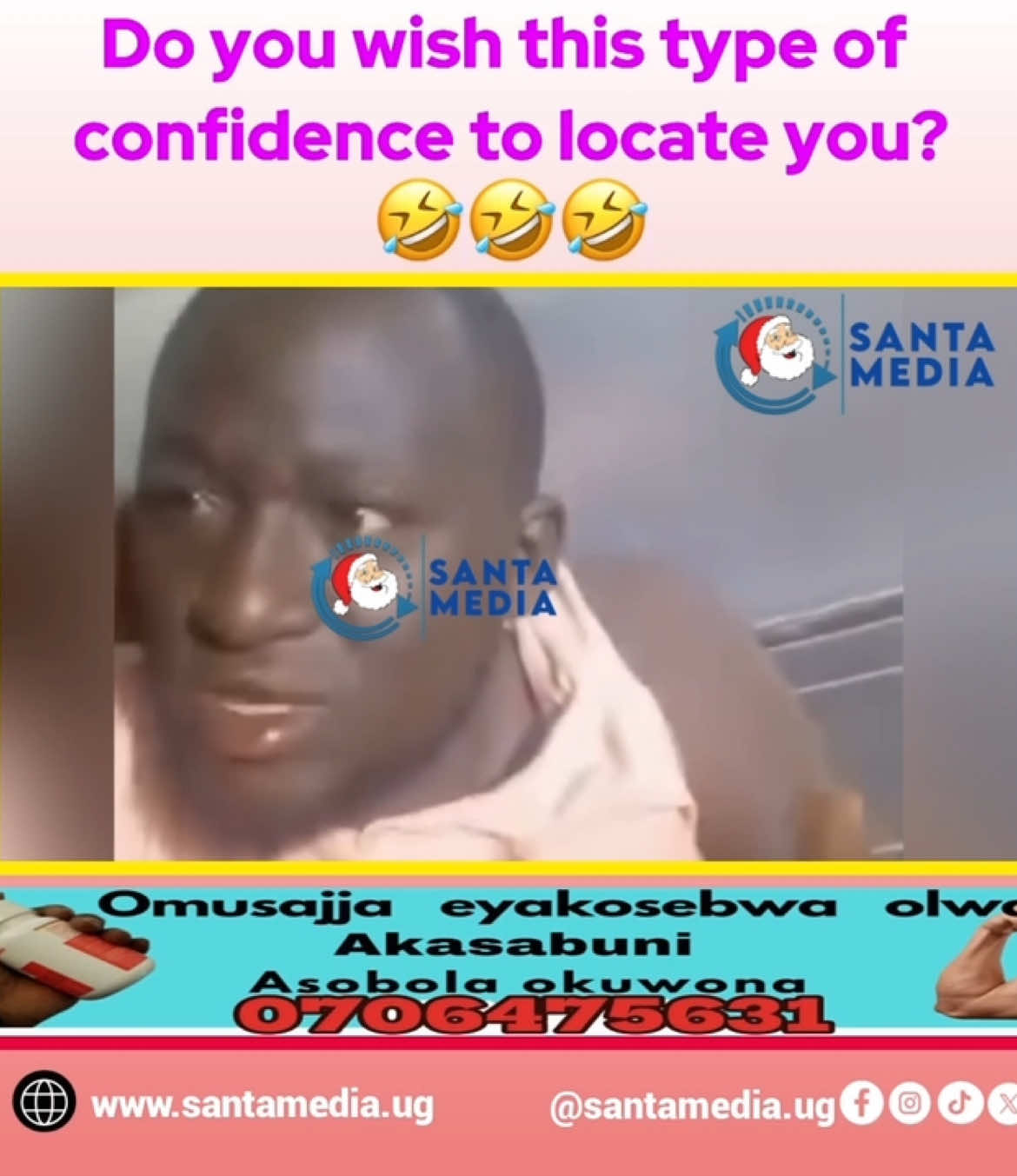 This type of confidence is top notch 🙌😂😂  #viral_video #kampala #uganda #santamediaug 