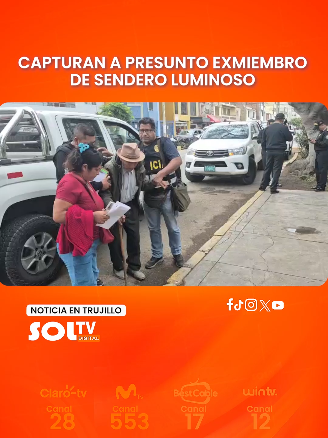 Un anciano de 85 años fue detenid0 por presuntamente haber sido miembro del grupo terr0r1sta Sendero Luminoso. El adulto mayor era conocido como “Calín” y habría sido mando mil1tar en Otuzco. #noticias #Trujillo #noticiastiktok #soltv