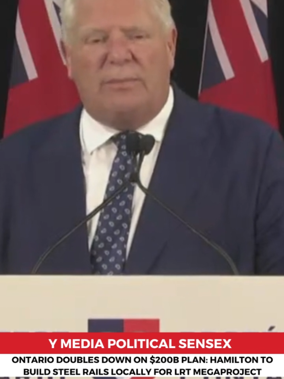 Y Media Political Sensex: Ontario Doubles Down On $200B Plan: Hamilton To Build Steel Rails Locally For LRT Megaproject #BuildOntario #HamiltonLRT #MadeInOntario #OntarioJobs #SteelStrong #TransitFuture #OntarioBuilds #HamiltonPride