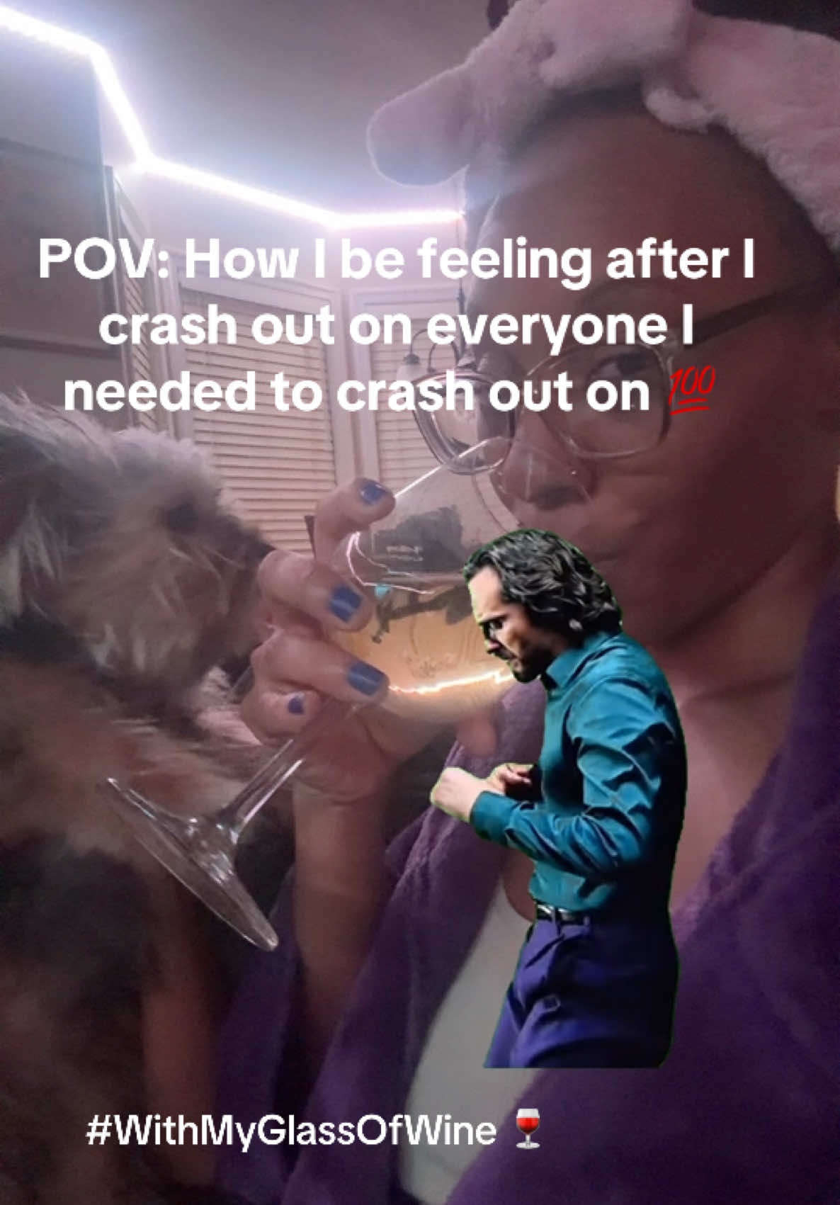 #Meme #MemeCut #fyp #wine #dance 💃 🍷 🆓  Sometimes you gotta crash out on the ones blocking your peace. 💥 After the session? Pure freedom, pure relief. ✌🏾✨💕