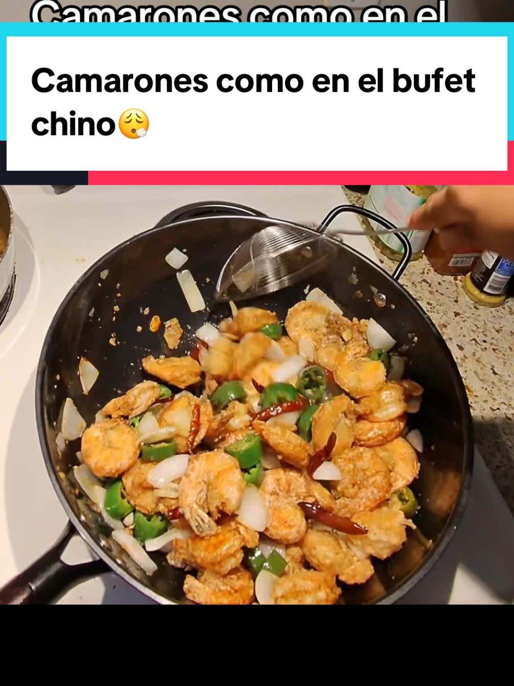 Camarones como bufet chino😮‍💨🤭#camarones #recetasfaciles #recipes #cocina #ideasdecomida 