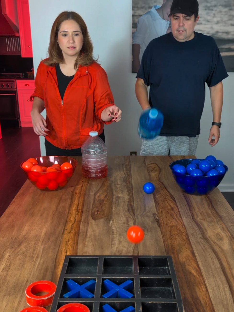 Bottle Flip Bounce Ball Tic Tac Toe 🔵🔴 #fungames #FamilyFun #newengland