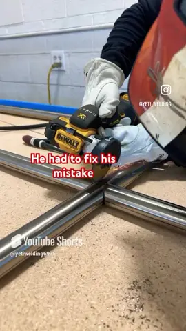 Fixing his mistake. Give us a follow for more! #welding #weld #working #welder #work 