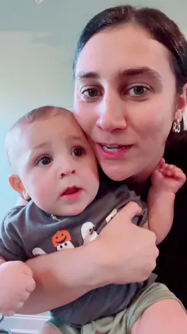 Day 5 of working out with my baby. This one was hard 😅😂 #athomeworkout #Fitness #MomsofTikTok #postpartum #babytok 