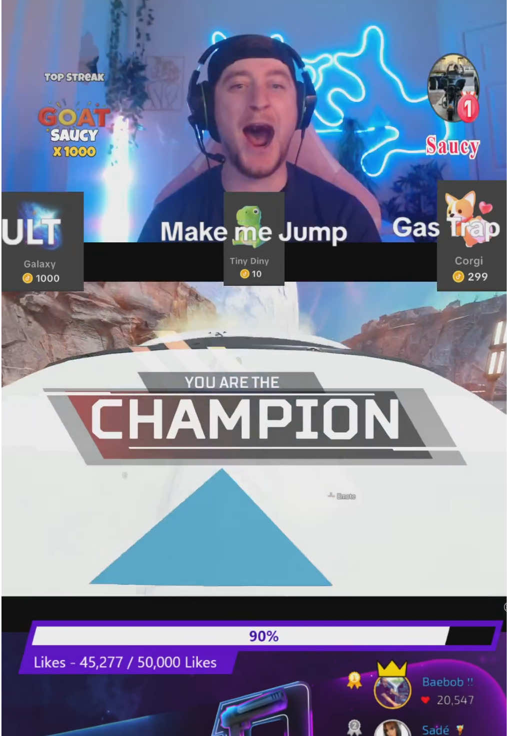My first pc ranked win 🥇 #dbellguns #gunscrew #gaming #xbox #apexlegends #tiktoklive #livehighlights 