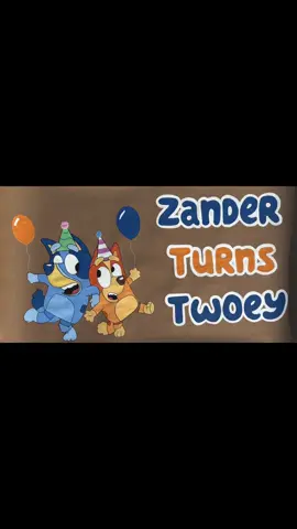 Bluey Banner!💙🎉 #bluey #blueybanner #turningtwoey #fyp