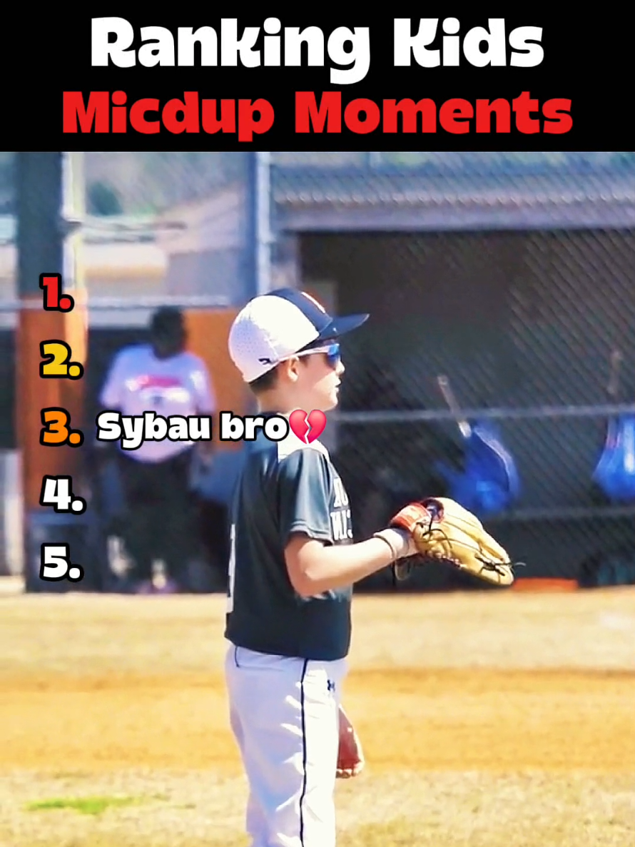Ranking Kids baseball Micdup Moments 😭 #ranking #micdup #baseball #baseballboys #fyp 