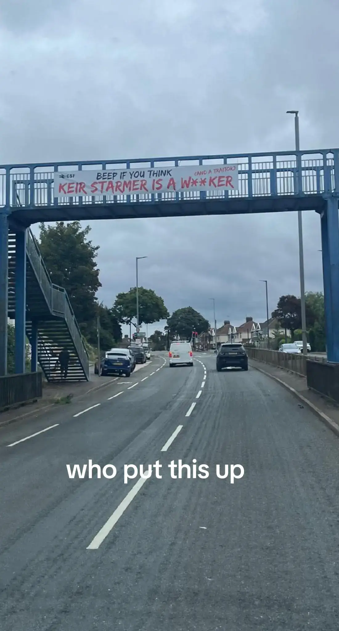 admit it who put this on the bridge and where is the bridge  #speculation #media #kierstarmer #labour #generalelection 