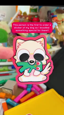Had this sticker in my shop for about three months now so it’s neat that someone finally got one :3 #dogs #stickers #snoopy #fypシ #kawaii  