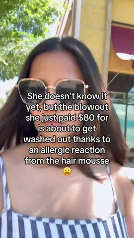 Anyone else ever experience something similar? #hairstory #shedoesntknowityet #blowoutgonewrong #blowouthair #crazystory 