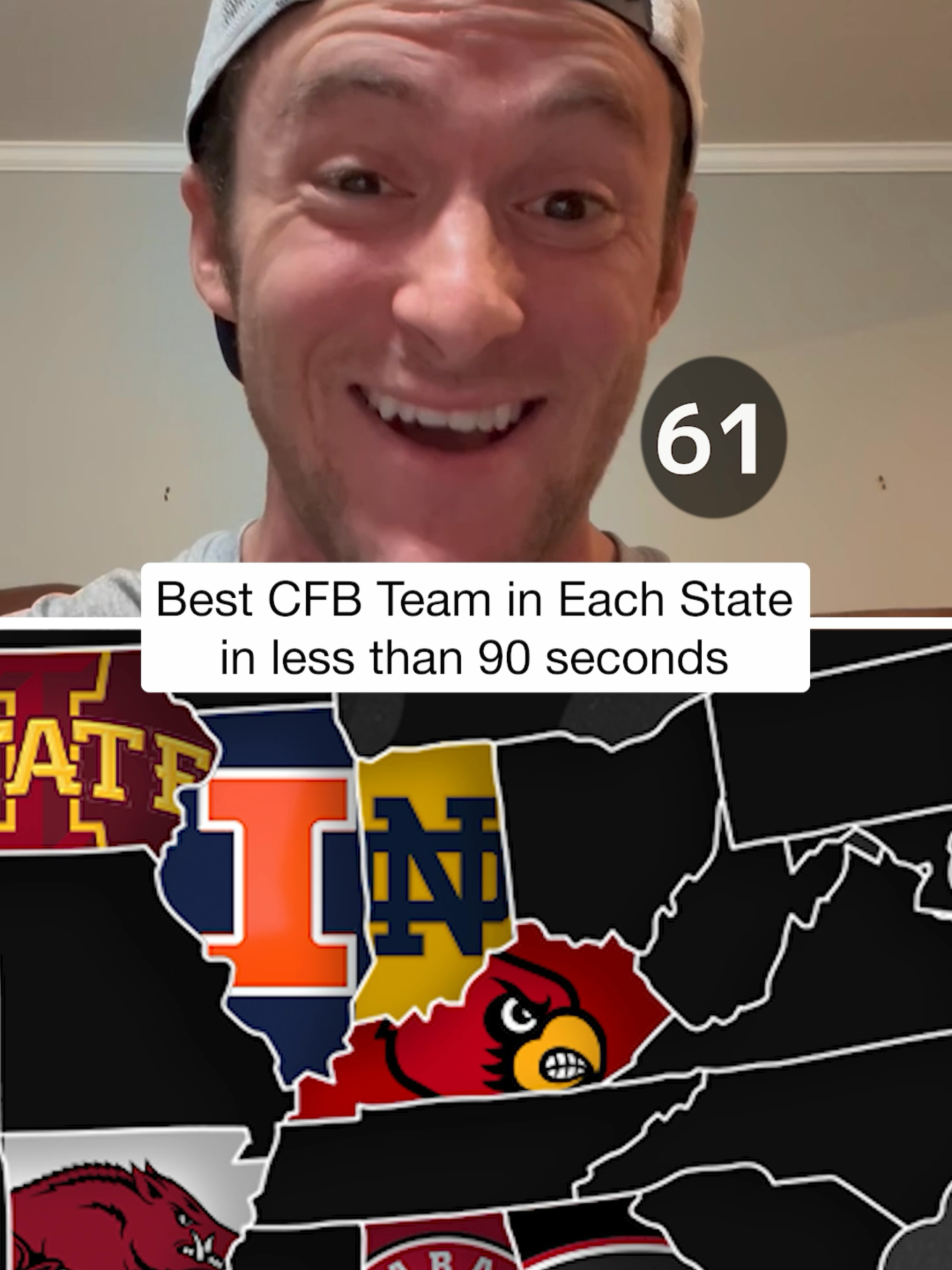 David Cobb names the best CFB team in each state ahead of the 2025 season. #CollegeFootball #cfb #collegefootballtiktok