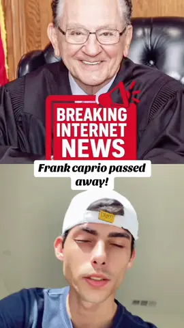 you will be missed #frankcaprio #passedaway #restinpeace #foryou #bestjudge @frankcaprio  