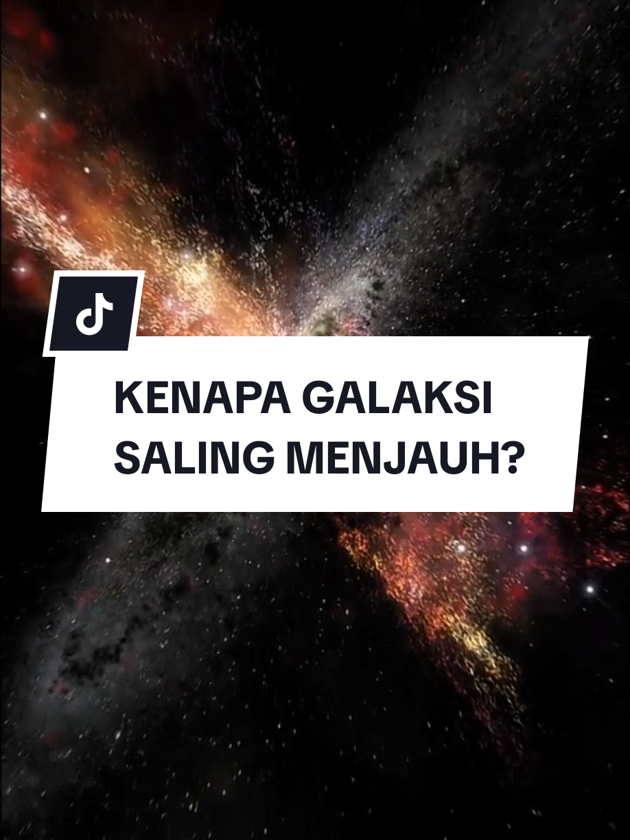 Galaksi ternyata bukan diam, tapi saling menjauh dengan kecepatan makin cepat! 🚀 Semua karena energi gelap misterius yang sampai sekarang belum terpecahkan. 🌌🤯 #FaktaMikir #Galaksi #EnergiGelap #MisteriAlamSemesta #FYP 