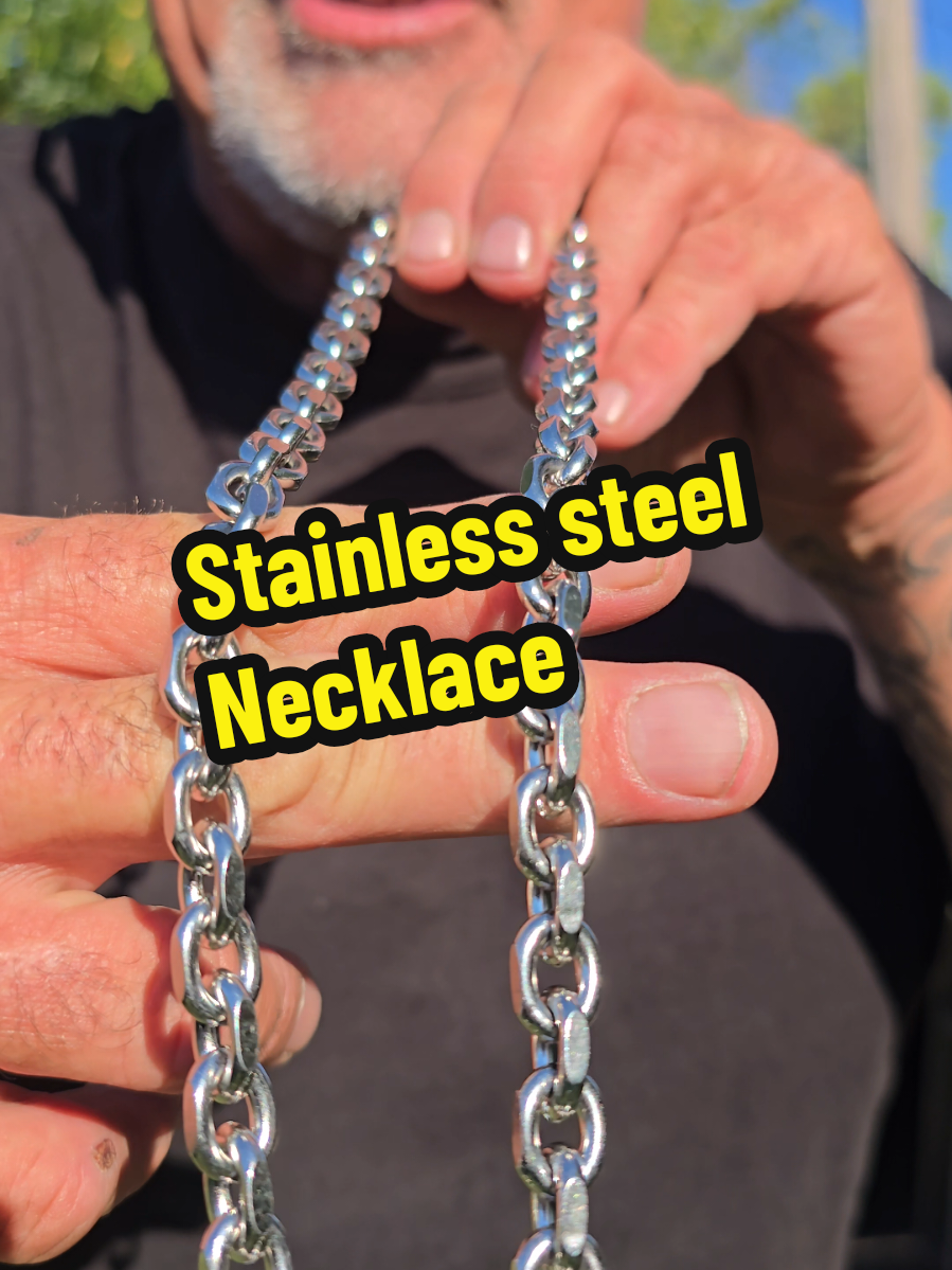 Stainless steel Jewelry is a forever Jewelry.. this necklace is BOLD and BEAUTIFUL. #necklace #necklaces #tiktokshoplabordaysale #tiktokshoptrendingfreshfinds #tiktokshopcreatorpicks 